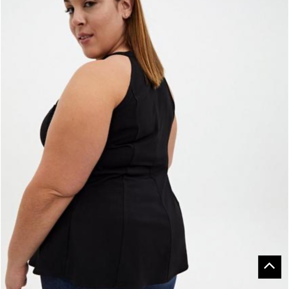 🖤 Torrid Fit And Flare Crepe With Mesh Inset Tank 🖤 - Picture 4 of 10